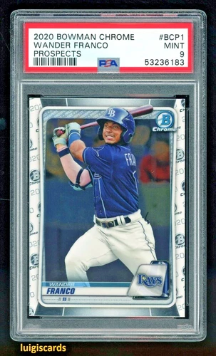 2020 Bowman Chrome Prospects Wander Franco RC #BCP1 PSA 9 MINT