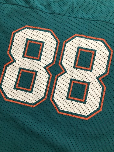 VTG Logo 7 Miami Dolphins Keith Jackson #88 NFL Mesh Jersey XL 50-52) Made USA - Picture 9 of 11