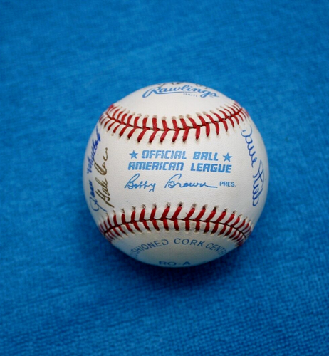 1990 Toronto Blue Jays team autographed baseball 18 nice sigs nm-mt Olerud, Bell - Picture 6 of 8