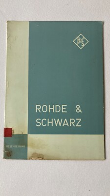 Rohde & Schwarz VHF-Wattmeter Dokumentation