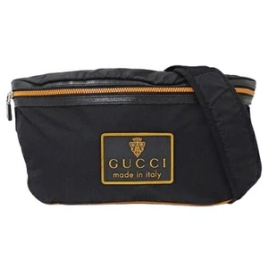 Gucci sac ceinture sac bandoulière taille sac nylon homme noir 211128