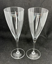 2 Baccarat Dom Perignon Crystal Claret Wine Glasses France 7.9in Discontinued
