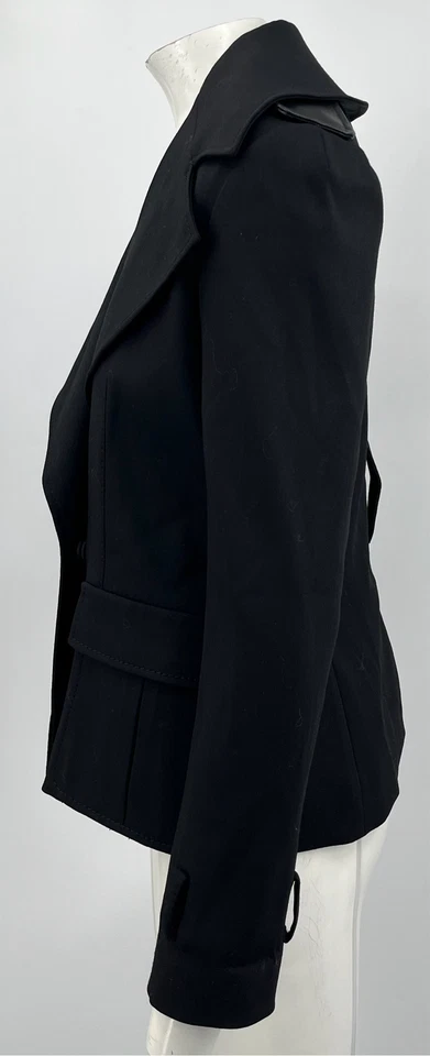 Chaqueta Blazer Givenchy MISSING BELT Negra Mezcla Lana Talla 38 Foto 2 de 4