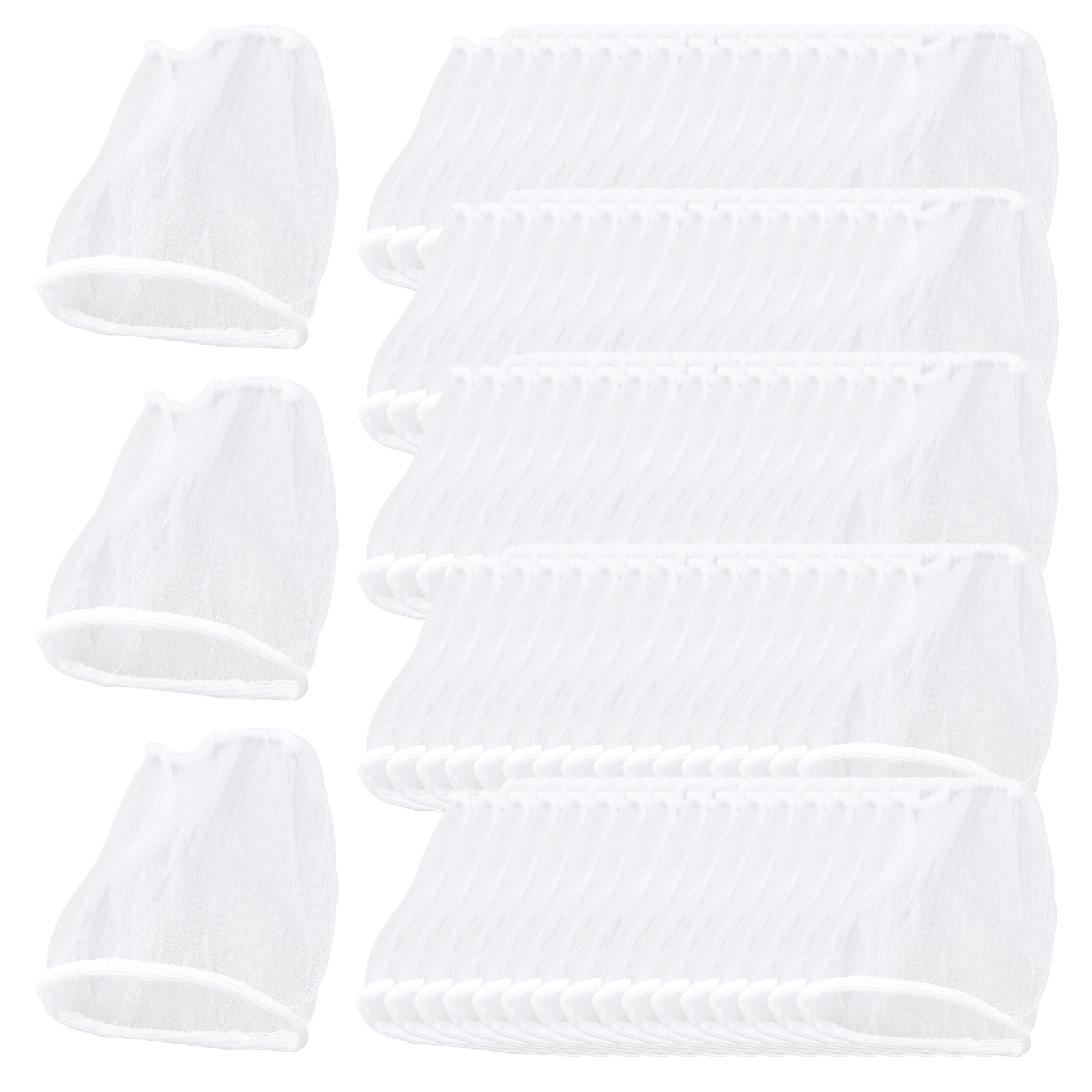 100pcs Kitchen Sink Strainer Mesh Bags, Disposable Sink Drain Net Food Catcher