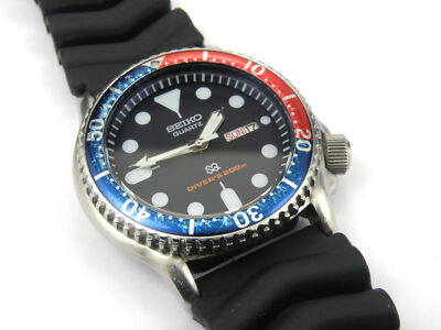 Mens Seiko 5H26-7A19 Pepsi Quartz Professional Divers Watch - 200m