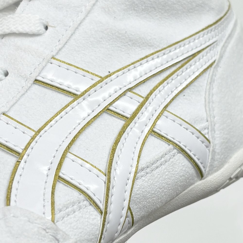ASICS Wrestling Shoes 1083A001 White x White Gold Edge