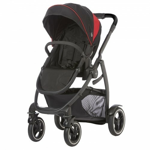 graco stroller red and black