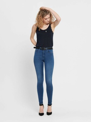 HIGH WAIST SKINNY FIT JEANS - Size 