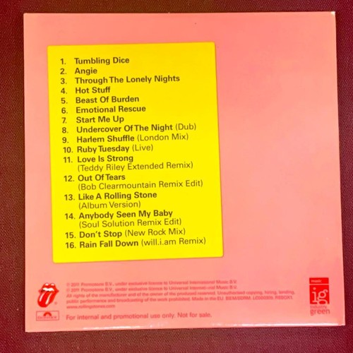 The Rolling Stones ~ The Singles 1971-2006 UK Promo CD Sampler 2011 Compilation - Picture 2 of 3
