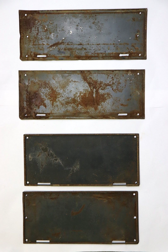 Antique WW1 Era Ontario License Plate Set Pair Lot 1916 & 1917 Rare Canada D9 - Picture 4 of 8