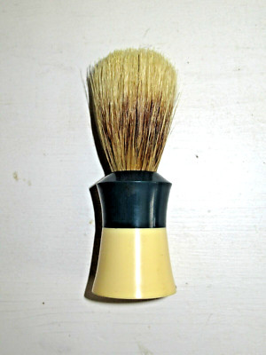 Vintage Ever Ready 200T Shaving Brush Badger Bristle Ivory & Blue Rubber Handle