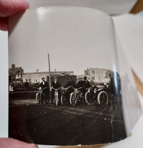 AUTOMOBILE PARADE, May 1912 - MOTORCYCLES / CARS - real photo - long POST CARD - Picture 12 of 14