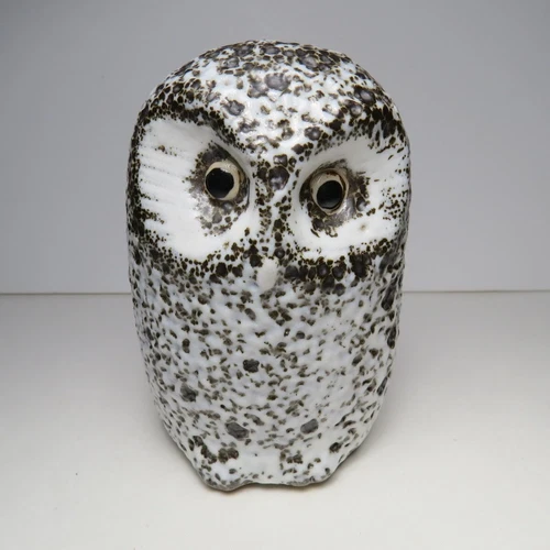 Vintage Pigeon Forge Pottery Brown Owl Figurine 4 1/2" Tall