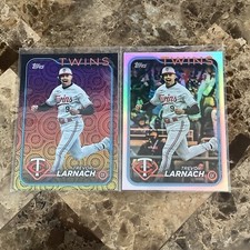 2X Trevor Larnach - 2024 Topps Series 2 #568 Rainbow Foil & Holiday Foil B-20