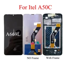 LCD Display Touch Screen Digitizer Panel Assembly For Itel A50C A669L With Frame