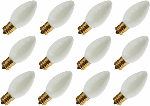 Philips 7C9/W 120V, White, 7 Watt, C9, Intermediate Screw (E17) Base Christma... - Picture 1 of 2