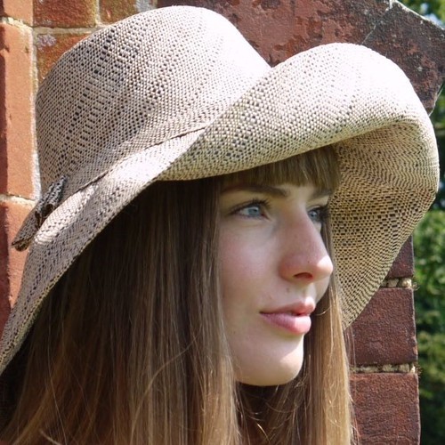 RAFFIA SUN HAT WIDE BRIM MULTI COLOUR 