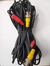 InstallerCCTV 60ft BNC Power Video Coaxial Wire Cable for CCTV Security Camera