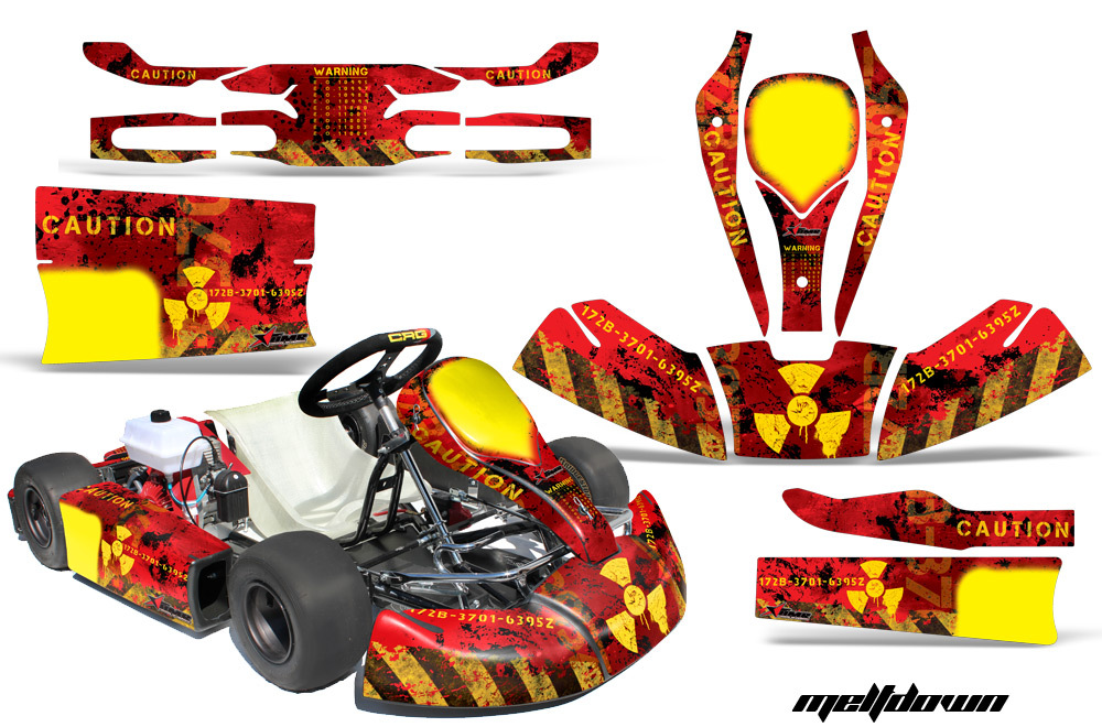 Go Kart Graphics Kit Decal Sticker Wrap For JR CRG Cadet Bambino