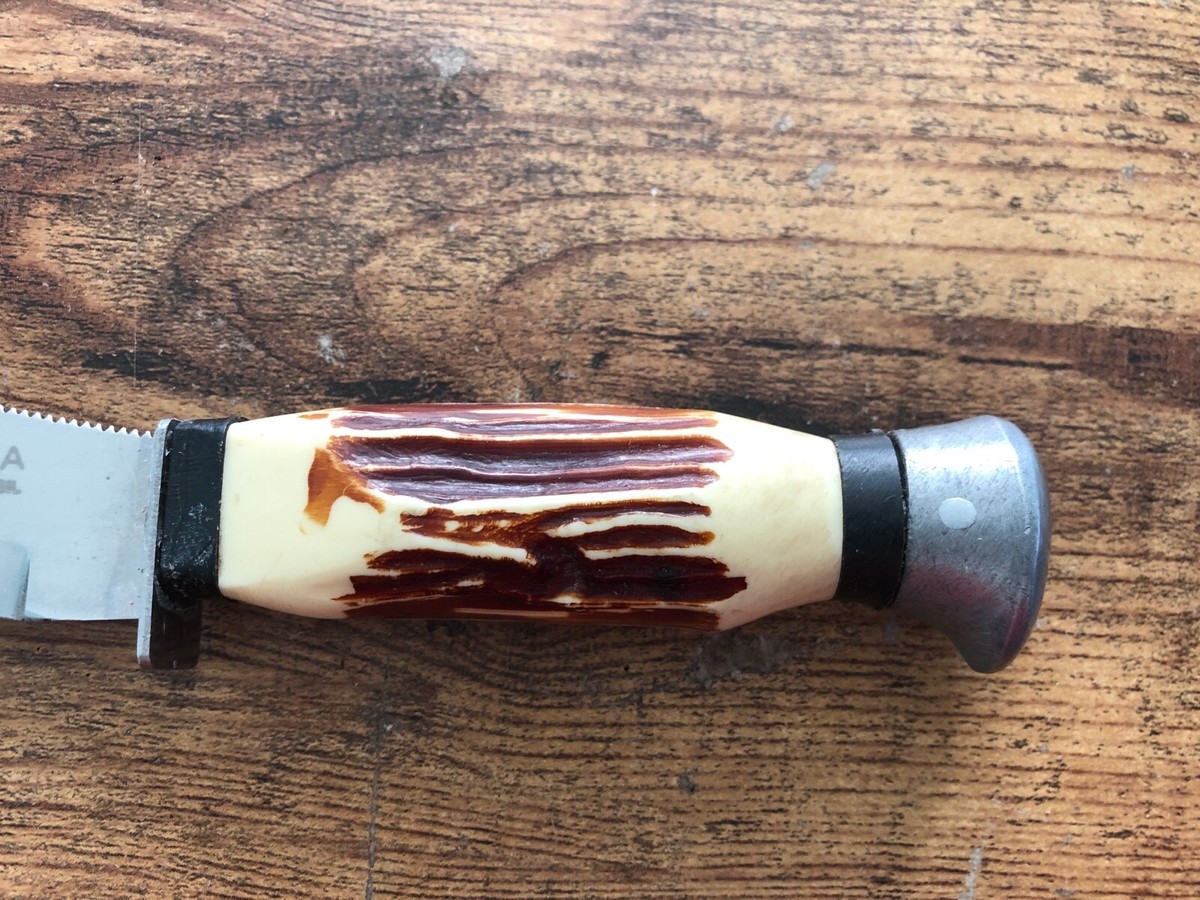 Vintage TRAMONTINA Bowie Knife INOX STAINLESS Brasil Brazil