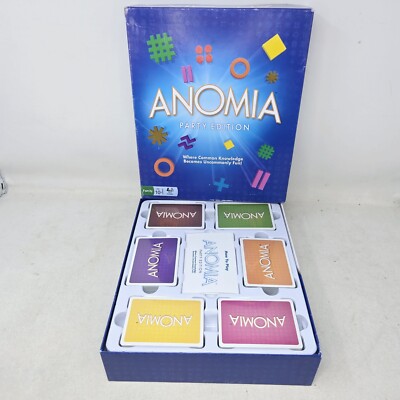Anomia Board Game Party Edition Think Shout Laugh 2012 New Open Box