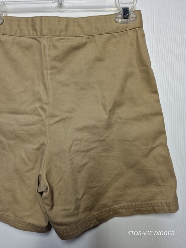 Eton Kidd Chino Shorts Girls 150 Khaki Classic Pleated Adjustable Waist Side Zip - Picture 6 of 9