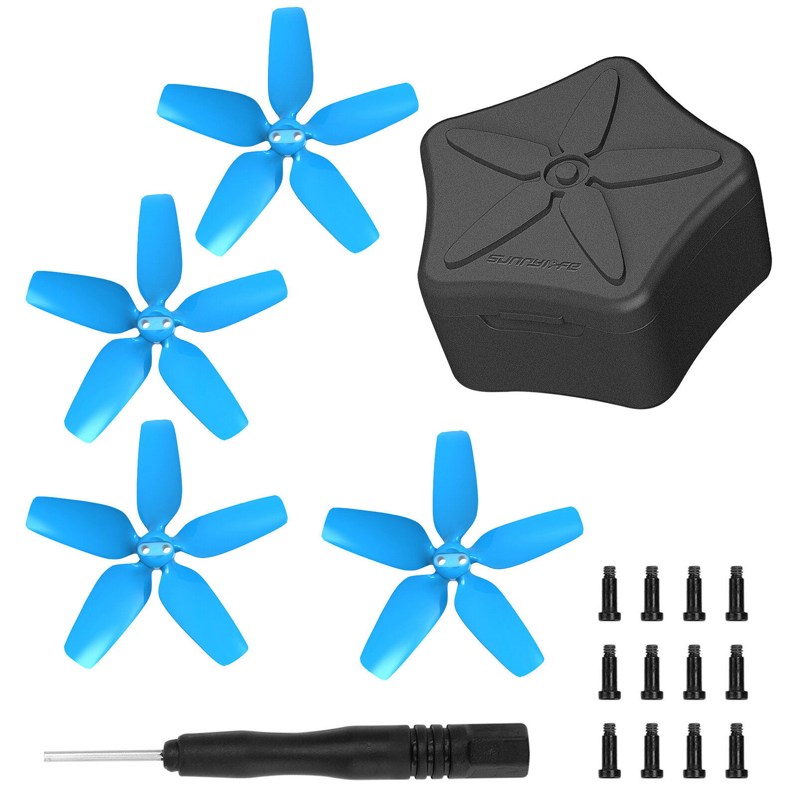 4pcs Propellers + Blades Storage Box Protective Case Kit for DJI Avata Drone