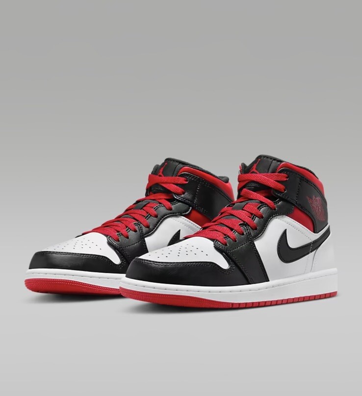Nike Air Jordan 1 レッド/ブラック DQ8426-061 Nike Air Jordan 1 Mid Gym Red Black (Men's) | eBay
