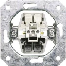 Flush Mount Rocker Light Switch Clip In VDE 55mm Not Illuminated IP20 2 2, Delta