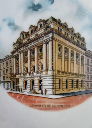 1901 Antique Plate CHAMBER OF COMMERCE, New York "Our Daily Bread" Shenango - Picture 2 of 4