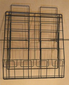 Black Metal LITERATURE or BROCHURE RACK - 10 Separate Display Sections