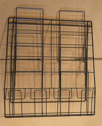 Black Metal LITERATURE or BROCHURE RACK - 10 Separate Display Sections