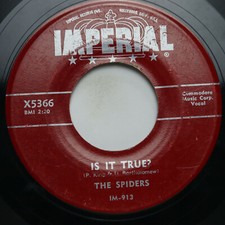 THE SPIDERS - IS IT TRUE / WITCHCRAFT - DOO WOP 45