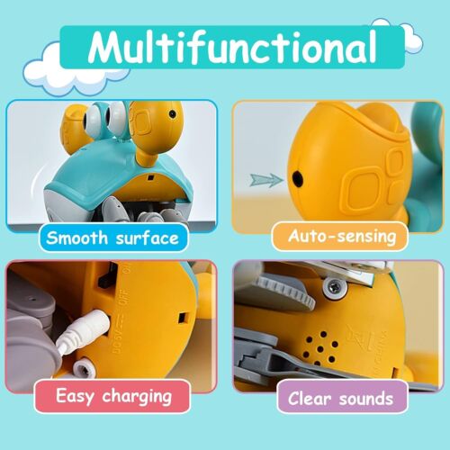 Baby Toys Crawling Crab - Infant Tummy Time Toys 3 4 5 6 7 8 9 10 11 12 Baby Toy - Picture 6 of 7