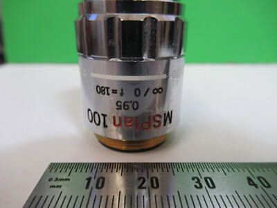 OLYMPUS JAPAN 100X INFINITY OBJECTIVE MICROSCOPE PART AS PICTURED