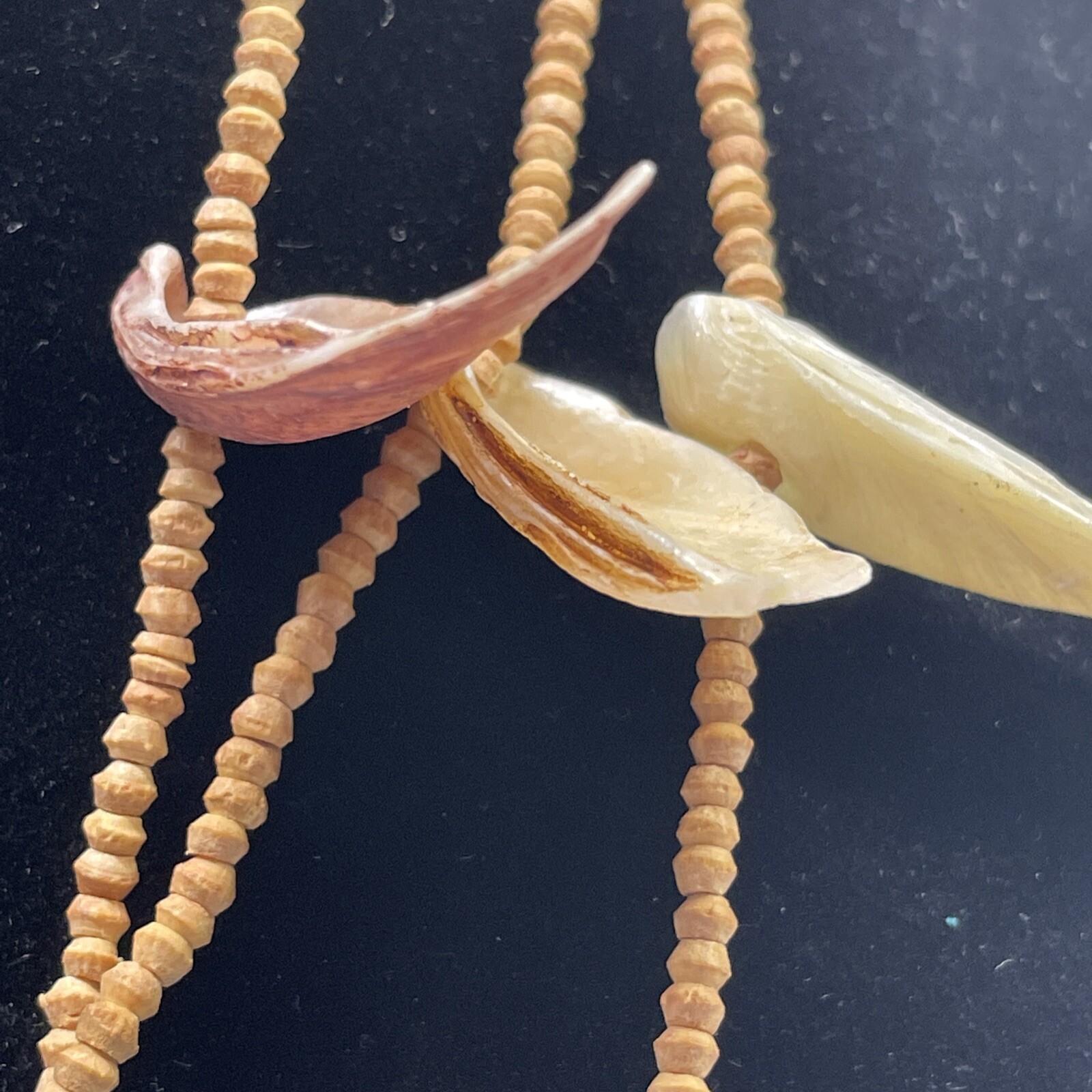 multi strand shell necklace tiny natural tone see… - image 6