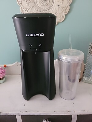 Ambiano Black Iced Tea Coffee Maker With 20 Oz. Insulated Tumbler 700W