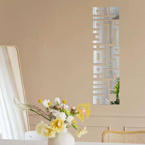 Self Adhesive Mirror Wall Decor DIY Mirror Stickers Art Mirror Wall Sticker US - Picture 18 of 20