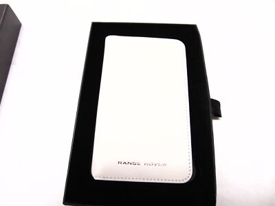 Original Range Rover Weiß Leder iPhone 7 Handy Hülle Cover Wallet Kartenfach