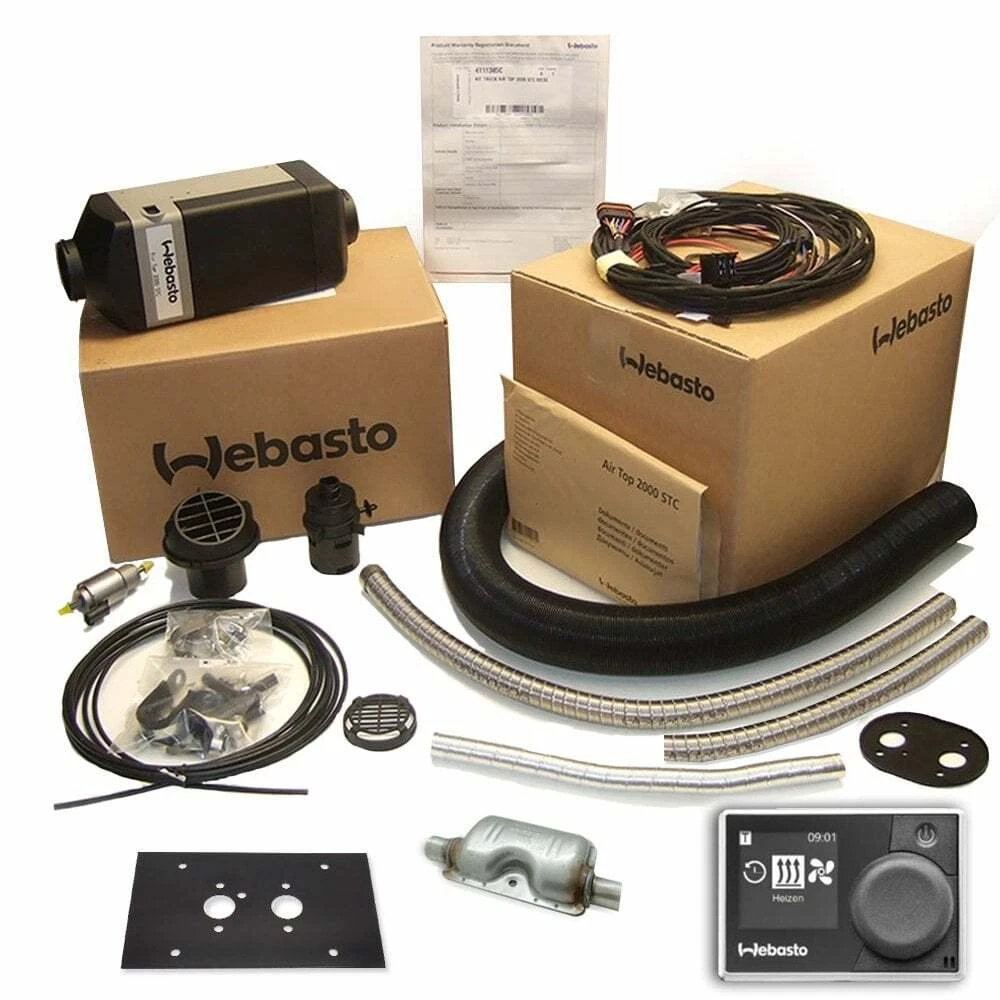 Webasto Air Top 2000 STC Petrol RV Gasoline 2kW Heater Kit 12v with  multicontrol | eBay