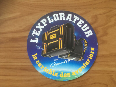 THE EXPLORER STICKER the adventurers' backpack signed Gérard Henon G23