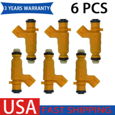 6PC Fuel Injector 12581682 for 2006 2007 2008 2009 Saab 9-3 2.8L V6 Turbo FJ1114