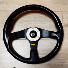 Rare Volant Cuir Momo Corse d'origine complet Lancia Delta Evo