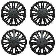 Wheel Trims 14" Hub Caps Spark Plastic Covers Set of 4 Silver inset specific 