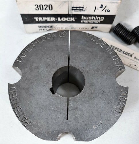 Dodge 3020 1-3/16 Taper Lock Bushing, 1.1875" Bore, 1/4" KW, Size 3020 - Picture 2 of 6