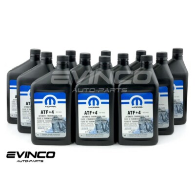 Mopar ATF+4 Automatic Transmission Fluid Case 12 Quarts Chrysler Jeep Dodge OEM