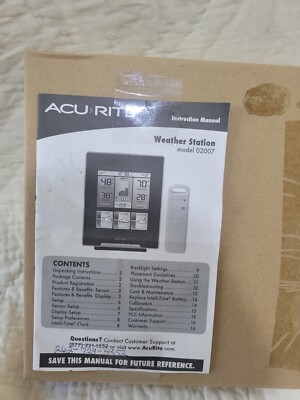 AcuRite - 02007B1 - Color Weather Station with Morning, Noon & Night Forecast