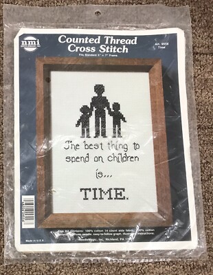 The Best Thing To Spend On Children Is Time - NMI Needle Magic Cross Stitch 9556