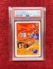 1992 UPPER DECK WILT CHAMBERLAIN HEROES #18 LOS ANGELES LAKERS PSA 7 NM HOF