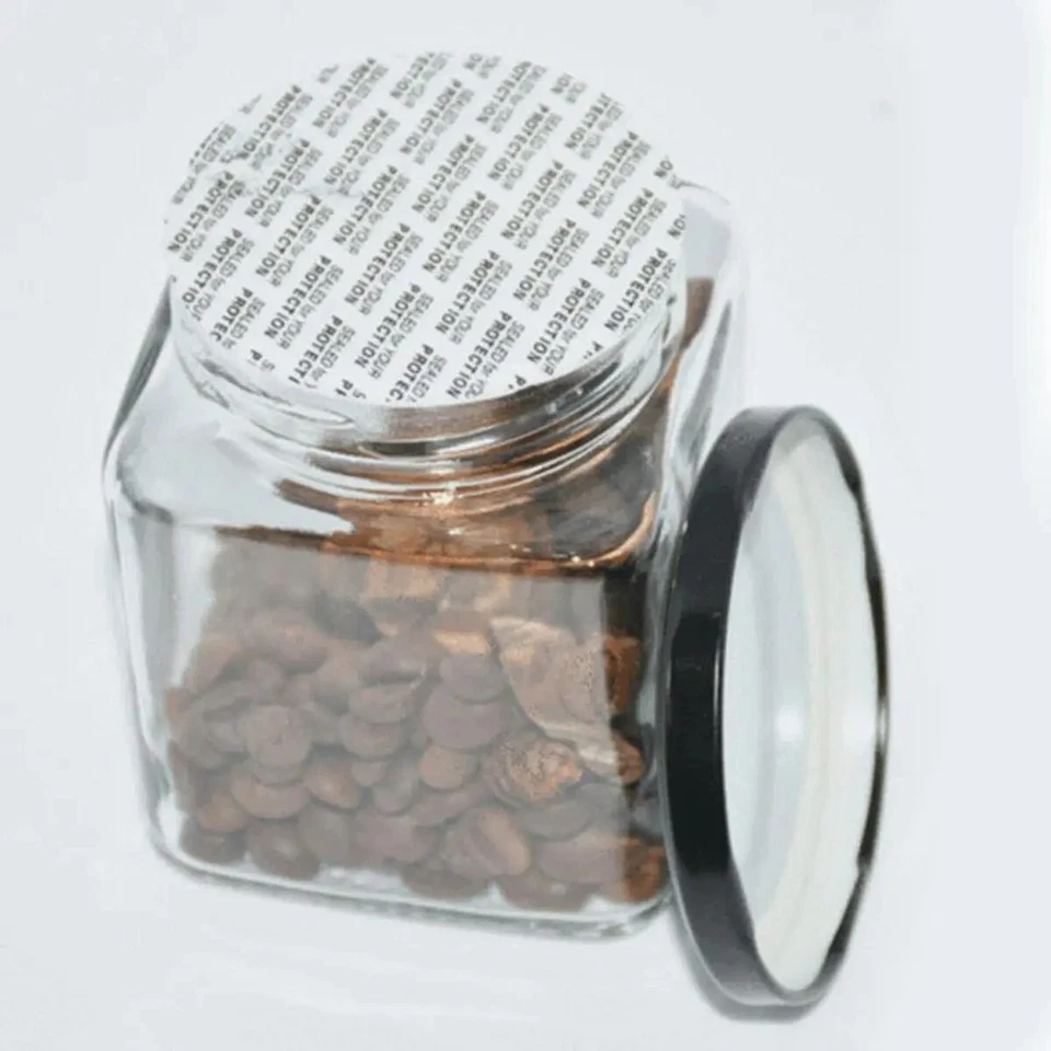 Revestimiento de tapa de espuma sensible a la presión Revestimientos de tapa de sellado Tarro Botella Seguridad Sellos de manipulación Foto 2 de 4